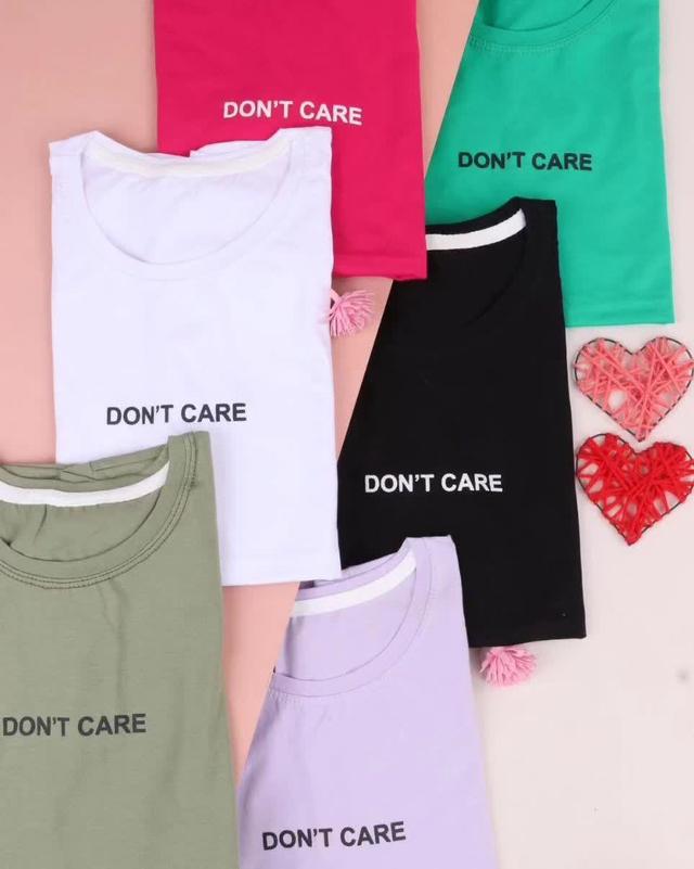 تیشرت نرمال سایز طرح DON'T CARE